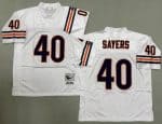 Chicago Bears #40 Gale Sayers White Throwback Jersey
