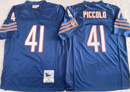 Chicago Bears #41 Brian Piccolo Navy 1965 Throwback Jersey
