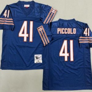 Chicago Bears #41 Brian Piccolo Navy 1969 Throwback Jersey