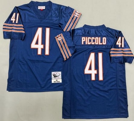 Chicago Bears #41 Brian Piccolo Navy 1969 Throwback Jersey