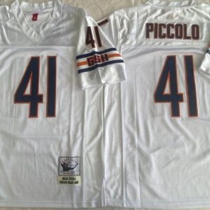 Chicago Bears #41 Brian Piccolo White 1965 Throwback Jersey