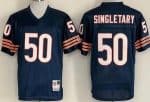Chicago Bears #50 Mike Singletary Navy 1985 Throwback Jersey