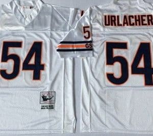 Chicago Bears #54 Brian Urlacher White 1985 Throwback Jersey