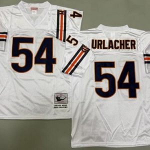 Chicago Bears #54 Brian Urlacher White Throwback Jersey