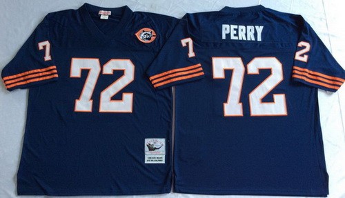 Chicago Bears #72 William Perry Navy 1983 Throwback Jersey