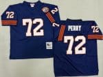 Chicago Bears #72 William Perry Navy Bear Patch Throwback Jersey
