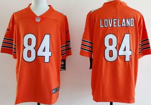 Chicago Bears #84 Colston Loveland Limited Orange Vapor Jersey