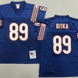 Chicago Bears #89 Mike Ditka Navy 1966 Throwback Jersey