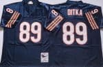 Chicago Bears #89 Mike Ditka Navy Throwback Jersey