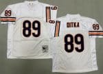 Chicago Bears #89 Mike Ditka White 1966 Throwback Jersey