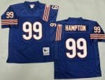 Chicago Bears #99 Dan Hampton Navy Throwback Jersey