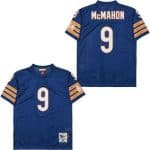 Chicago Bears #9 Jim McMahon Navy 1985 Throwback Mesh Jersey