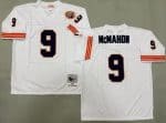 Chicago Bears #9 Jim McMahon White Bear Patch 1985 Throwback Jersey