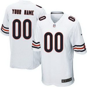 Chicago Bears Customized Game White Jersey