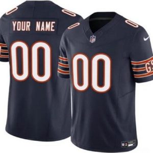 Chicago Bears Customized Limited Navy FUSE Vapor Jersey