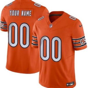 Chicago Bears Customized Limited Orange FUSE Vapor Jersey