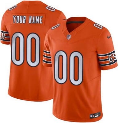 Chicago Bears Customized Limited Orange FUSE Vapor Jersey