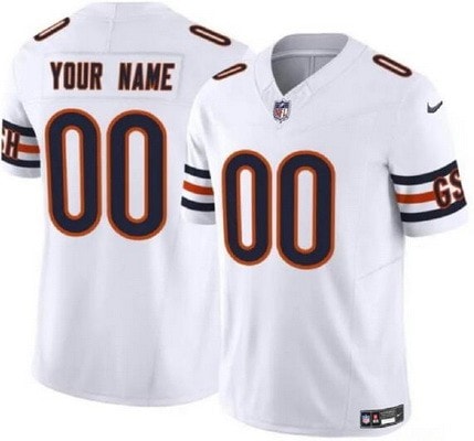 Chicago Bears Customized Limited White FUSE Vapor Jersey
