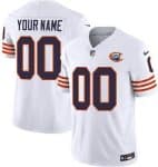 Chicago Bears Customized Limited White Throwback FUSE Vapor Jersey