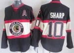 Chicago Blackhawks #10 Patrick Sharp Black Alternate Throwback Jersey