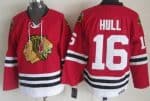 Chicago Blackhawks #16 Bobby Hull Red Throwback Jersey