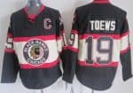 Chicago Blackhawks #19 Jonathan Toews Black Alternate Throwback Jersey
