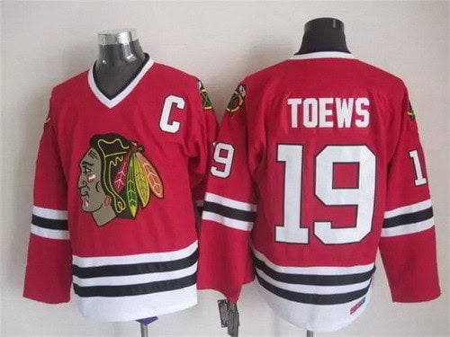 Chicago Blackhawks #19 Jonathan Toews Red Throwback Jersey