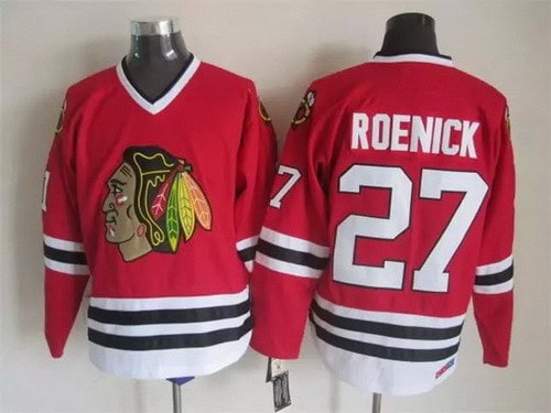 Chicago Blackhawks #27 Jeremy Roenick Red Throwback Jersey