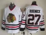 Chicago Blackhawks #27 Jeremy Roenick White Throwback Jersey