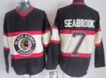 Chicago Blackhawks #7 Brent Seabrook Black Alternate Throwback Jersey