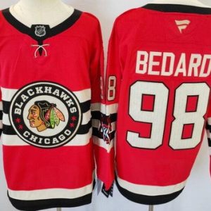 Chicago Blackhawks #98 Connor Bedard Red 2025 Winter Classic Authentic Jersey