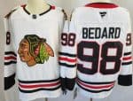Chicago Blackhawks #98 Connor Bedard White Authentic Jersey