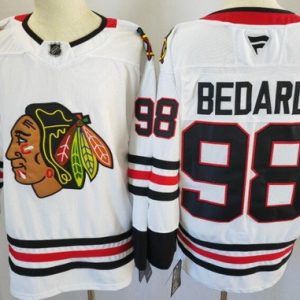 Chicago Blackhawks #98 Connor Bedard White Authentic Jersey