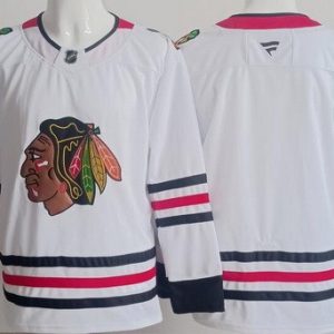 Chicago Blackhawks Blank White Authentic Jersey