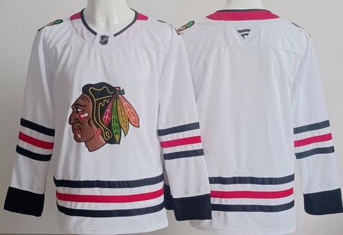 Chicago Blackhawks Blank White Authentic Jersey