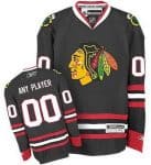 Chicago Blackhawks Customized Black Reebok Authentic Jersey