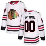 Chicago Blackhawks Customized White Authentic Jersey