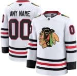 Chicago Blackhawks Customized White Fanatics Authentic Jersey