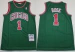 Chicago Bulls #1 Derrick Rose Green 2008 Throwback Swingman Jersey