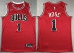 Chicago Bulls #1 Derrick Rose Red Icon Swingman Jersey