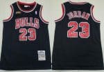 Chicago Bulls #23 Michael Jordan Black 1997 Finals Throwback Swingman Jersey