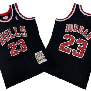 Chicago Bulls #23 Michael Jordan Black 1997 Throwback Swingman Jersey