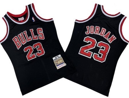 Chicago Bulls #23 Michael Jordan Black 1997 Throwback Swingman Jersey