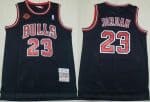 Chicago Bulls #23 Michael Jordan Black 20th Anniversary Signature Swingman Jersey