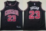 Chicago Bulls #23 Michael Jordan Black Icon Swingman Jersey
