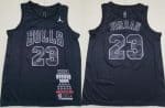 Chicago Bulls #23 Michael Jordan Black MVP Swingman Jersey