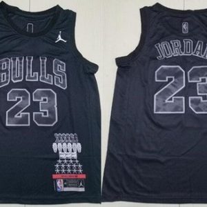 Chicago Bulls #23 Michael Jordan Black MVP Swingman Jersey