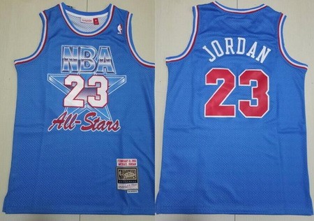 Chicago Bulls #23 Michael Jordan Blue 1993 All Star Swingman Jersey