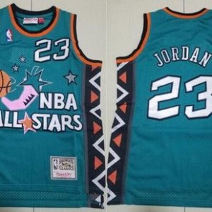 Chicago Bulls #23 Michael Jordan Blue 1996 All Star Throwback Swingman Jersey