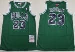 Chicago Bulls #23 Michael Jordan Green 1997 Throwback Swingman Jersey